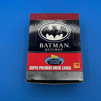 Topps Stadium Club Batman Returns caixa de cartões de filme super premium não lacrada 1992 - Imagem 1 de 3