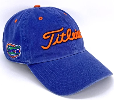 Titleist Florida Gators Baseball Hat Adjust Strapback Cap Blue Twins Enterprise - Image 1 of 4