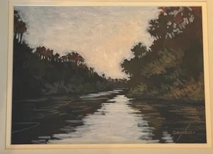 SIGNED Susan Dauphinee Original Painting Plein Air Impressionism Florida Framed - Picture 1 of 12