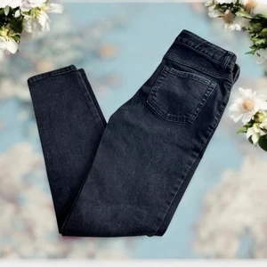 Girl's Cat & Jack Black Super Skinny Jeans Sz 14 Inner Adjustable Waist Pants - Picture 1 of 5