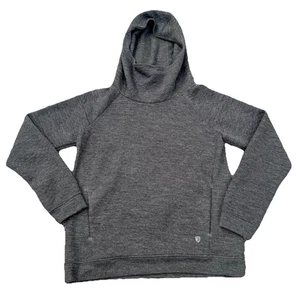 Kuhl Hoodie Pullover Damen Größe S grau Wollmischung Pulli Wasserfallausschnitt - Bild 1 von 10
