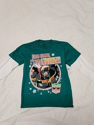 Transformers Navidad “Querido Santa Puedo Cambiar” Divertida Camisa Adolescente/Niño Pequeña Foto 1 de 4