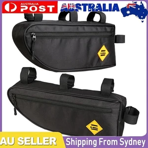 Triangle Bag Bike Frame Front Tube Bags Waterproof Cycling Pannier Packing Pouch - Picture 1 of 14
