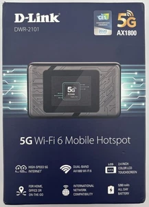 D-LINK DWR-2101 AX1800 5G WI-FI 6 MOBILE HOTSPOT - Picture 1 of 3