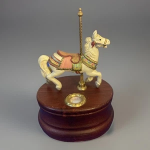 1991 TOBIN FRALEY LIMITED 1712/4500 M.C Illions CAROUSEL HORSE / Spieluhr - Bild 1 von 6