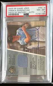 2003 SP GAME USED #PH- 9 ANNIKA SORENSTAM PSA 8 ROOKIE AUTO 1/40 ONLY ONE GRADED - Picture 1 of 4