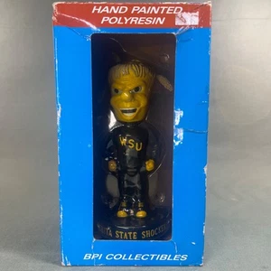 WSU Wichita State Shockers Basketball Bobble Head BPI Collectibles Painted VTG - Picture 1 of 16