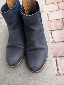 Stiefel Stiefeletten blau Größe 39 ungefüttert - Bild 1 von 7