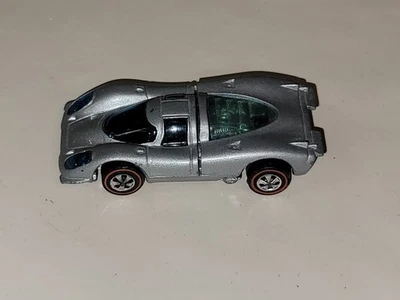 Vintage 1968 Hot Wheels Redline Porsche 917 Diecast Car Silver - Image 1 of 4