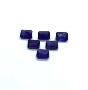 AAA Glass Filled Sapphire Octagon Cut Faceted Loose Gemstone For Making Jewelry - Picture 1 of 5