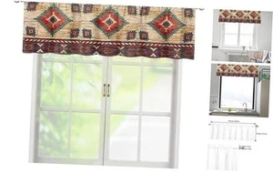 Aztec Valances Curtain for Windows/Kitchen/Living Aztec Tribal Navajo - Picture 1 of 6