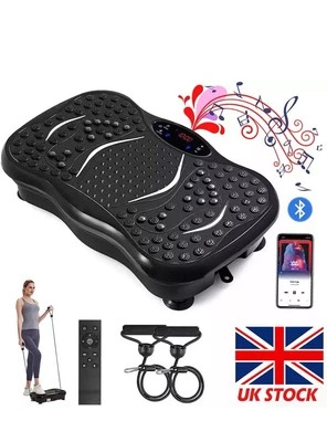 Vibration Plate Fitness Platform Body Shaker Machine Exercise Home Gym Uk In Red - Image 1 of 4