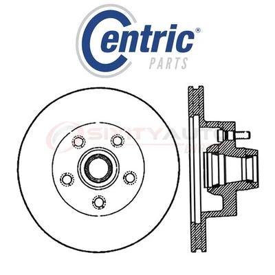 Centric C-TEK Disc Brake Rotor for 1970-1972 Plymouth Cuda 5.6L 5.9L 6.3L gn Foto 1 de 4