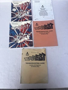 ATARI 1981 TEMPEST MANUAL PACKET - Picture 1 of 12