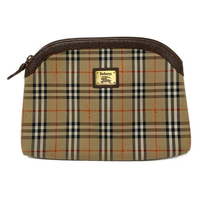 Auténtica bolsa de cuero Jacquard beige negro rojo Burberry's Foto 1 de 4