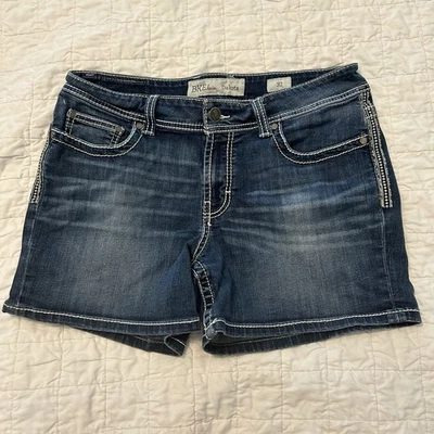 Pantalones Cortos BKE 32 Dakota Denim Azul Lavado Oscuro Jeans Foto 1 de 3