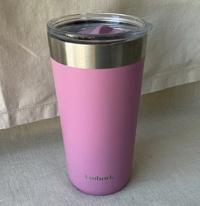 EMBARK Pink 20oz Stainless Vacuum Insulated Beverage Tumbler+Lid - Picture 1 of 5