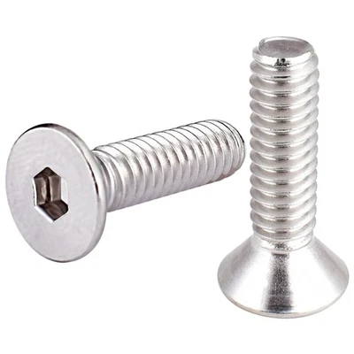 1/4-20 x 1 Flat Head Socket Cap Screws Countersunk Bolts 304 Stainless Steel ... - Image 1 of 4