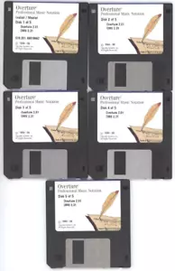 Obertura: Notación musical profesional - Sistemas Opcode - Disquetes - De colección - Imagen 1 de 7