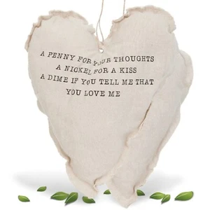 Kissen Clayre & Eef gefülltes Herz 30x8x40cm Spruchkissen - Bild 1 von 3