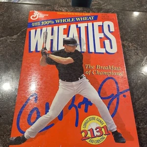 1996 1995 Wheaties Cereal Box Full Cal Ripken Jr Error No Logo On Shirt 2131 - Picture 1 of 11