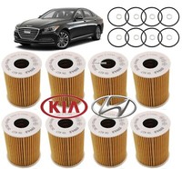 6 x Engine Oil Filter 26320-3F500 Made In Korea Fits:Genesis G80 G90 15-20 V8 5L 6 x Engine Oil Filter 26320-3F500 Made In Korea Fits:Genesis G80 G90 15-20 V8 5L