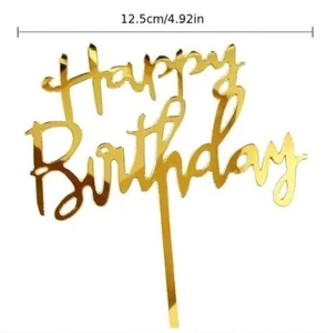 Kuchenaufsatz Topper Happy Birthday Geburtstag - Bild 1 von 4