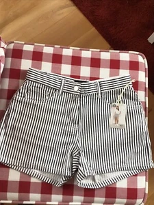 up 2 fashion ❤️ Shorts kurze Hose Hotpant Gr. 40 NEU Anthrazit/weiß gestreift - Bild 1 von 2