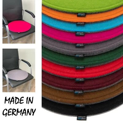 Sitzauflage WOLLFILZ 10 mm rund 35 cm 40 cm Stuhlauflage Sitzkissen Bankauflage - Bild 1 von 3
