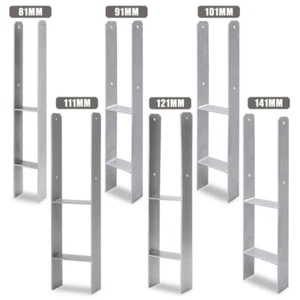 2-8 x ancres de poteau ancrage en H ancrage de terre stable support de poteau 600 mm 81-141 mm - Photo 1/18