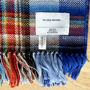 Inoue Brothers 100% Alpaca Wool Scarf Scarve Blanket Selfridges Goodhood - Picture 1 of 6