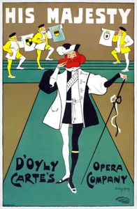His Majesty Opera Play D'Oyly Carte Opera Company Poster Ad Print 36 x 54 in XL - Picture 1 of 1