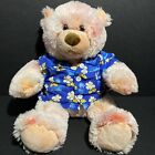 Build A Bear Plush Pinkish Teddy Bear BAB Shaggy W/ Tropical Shirt