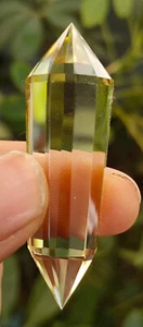 Cuarzo citrino natural transparente 19 g 12 lados inspirado en pájaros cristal punto varita Dt - Imagen 1 de 10