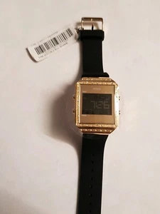 Guess U1224L2 Digital black silicone watch with alarm , dual - Picture 1 of 3