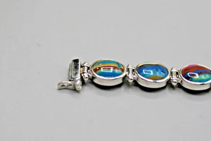 Jay King DTR Sterling Silver Turquoise CALSILICA Reversible Bracelet 6 3/4" R11 - Picture 1 of 9