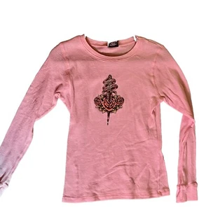 Harley-Davidson Mujer Fireside Roses Térmica Henley Rosa Talla S Nueva - Imagen 1 de 7