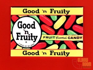 Good 'n Fruity vintage candy box art 2x3" fridge/locker magnet - Picture 1 of 2