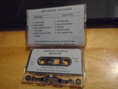 RARE PROMO Stevie Ray Vaughan CASSETTE TAPE In the Beginning blues rock LIVE '80 - Image 1 of 2