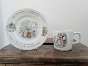 Wedgwood Beatrix Potter Mrs Tiggy-Winkle Lucie Plate and Cup - Picture 1 of 9