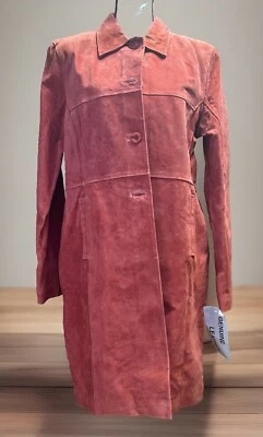 Винтажный J.G. Крючок Deadstock ржавчины кожаная куртка с подкладкой длинные рукава размер большой новый с Ярлыками - Изображение 1 из 4