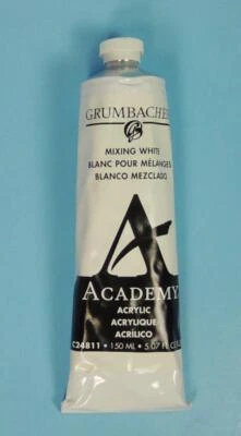 GRUMBACHER Academy Transparent MIXING WHITE for Acrylic Paint 5.07 oz /150 ml - Image 1 of 2