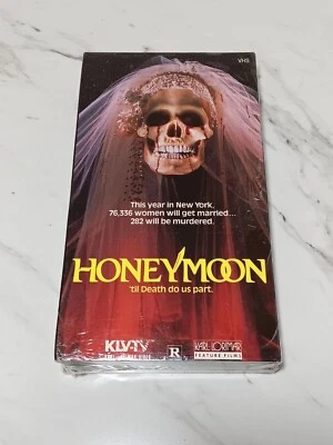 Rare FACTORY SEALED 1985 Horror/Thriller HONEYMOON VHS Tape NOS NEW Karl Lorimar - Image 1 of 4