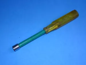 Snap On ND111 11/32" Insulated Nut Driver 6pt SAE Amber Yellow Clear Handle - Picture 1 of 2
