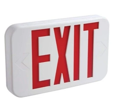 Cooper Lighting APX7R Exit Sign, 3.0 W, Red, 1 Or 2 Faces - Image 1 of 4