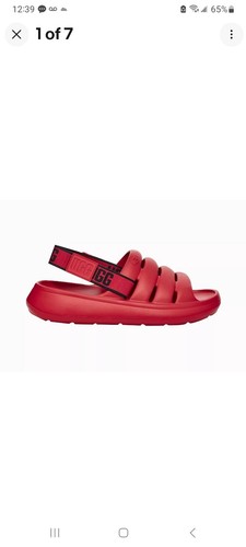 Sandali sportivi UGG da uomo Yeah Slingback rossi samba taglia US 11