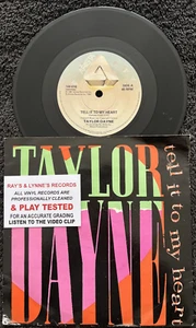 Taylor Dayne – Tell It To My Heart 7'' Vinyl 1988 CLEANED/TESTED/ VG+ VIDEO CLIP - Foto 1 di 8