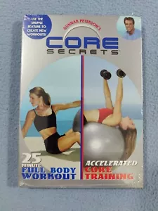 NEW SEALED GUNNAR PETERSON'S CORE SECRETS DVD 25 MINUTE FULL BODY WORKOUT VIDEO - Imagen 1 de 2