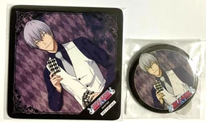 Bleach Web Kuji Paper Square Coaster Can Badge Button Gin Ichimaru Tite Kubo JP - Picture 1 of 1