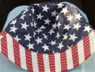 Child Stars & Stripes Flag Bucket Hat Toddler 3T-5T USA The Children's Place - Image 1 of 3